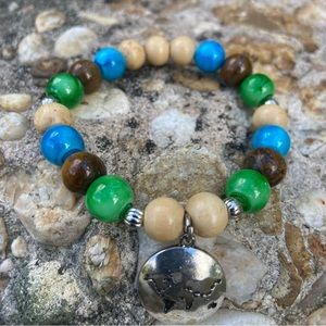 Earth charm bracelets